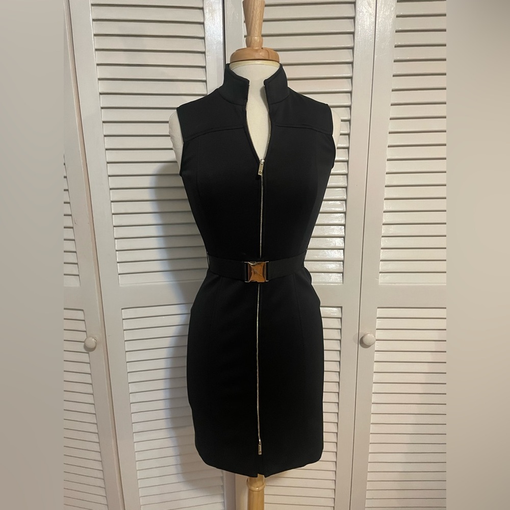 Neoprene little black professional mini dress by Tommy Hilfiger